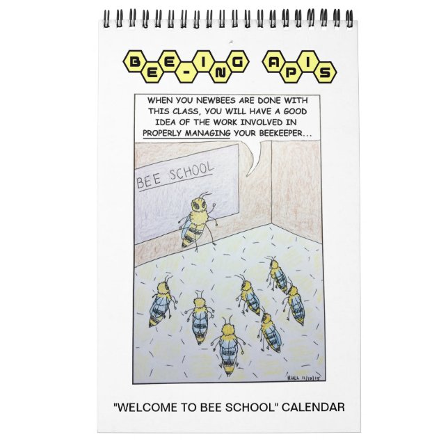 Bienenzähler "Willkommen in der Bienenschule" Kale Kalender (Titelbild)