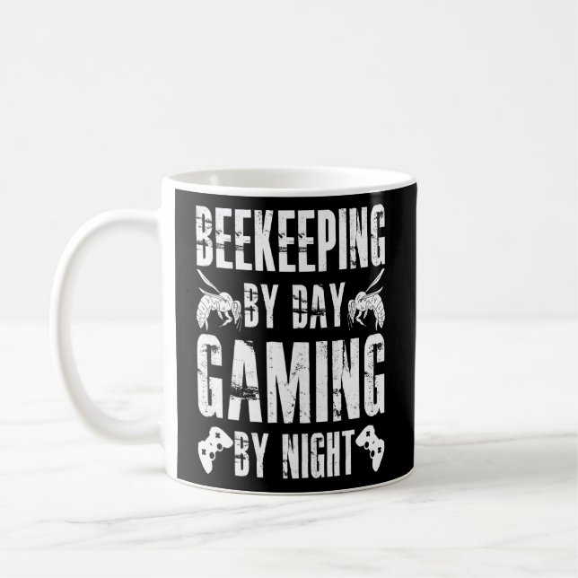 Bienenzucht-Gamer Berufliche Bienenzucht Behalten Kaffeetasse (Links)