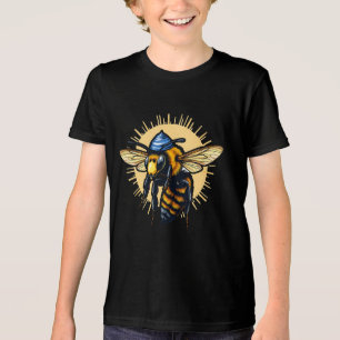 Bienenzucht Hanukkah jüdisch Kippah Tri-Blend Shirt