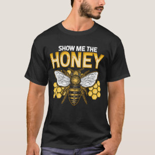 Bienenzucht-Show Me Honey Honeycomb Nectar Graphic T-Shirt