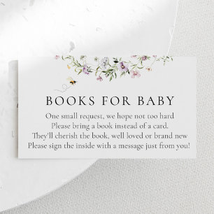 Bienenzucht-Wildblumen Bücher für Baby Begleitkarte