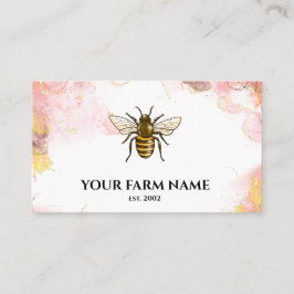 Bienenzuchtbetrieb Apiarist Honeybies Honeycomb Bu Visitenkarte