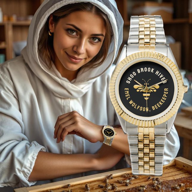 Bienenzüchter Apiary Watch mit Gold stilisierten H Armbanduhr (Von Creator hochgeladen)