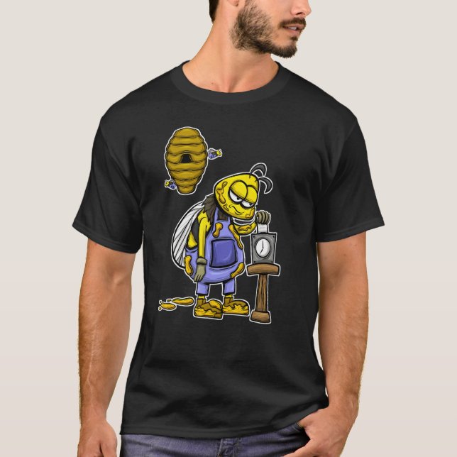 Bienenzüchter Honeybee nach Wok Bienenzucht T-Shirt (Vorderseite)