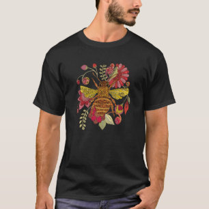 Bienenzüchter Hummel Vintage Blume Biene T-Shirt