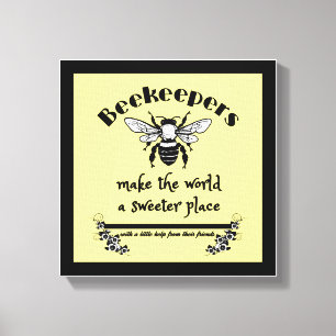 Bienenzüchter machen die Welt zu einem süßeren Ort Leinwanddruck