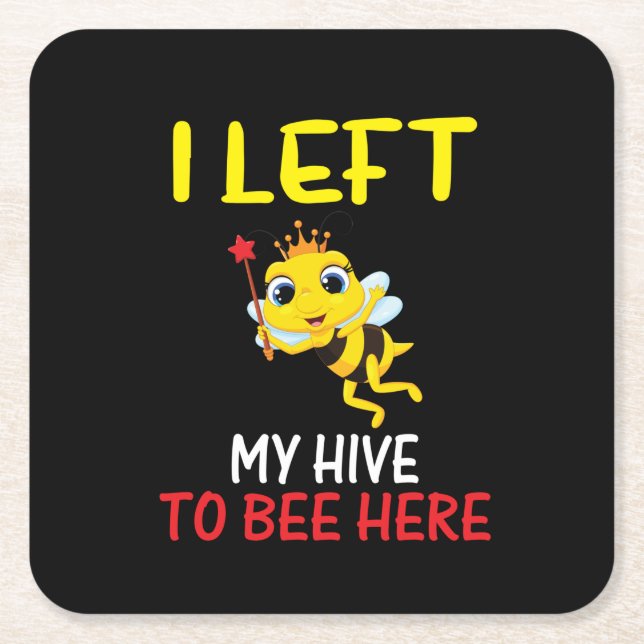 Bienenzüchter machen meinen Bienenstock hier zu se Rechteckiger Pappuntersetzer (Vorderseite)