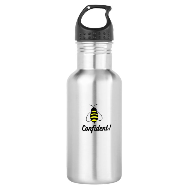 Bienenzuversicht Wasserflasche Edelstahlflasche (Vorderseite)