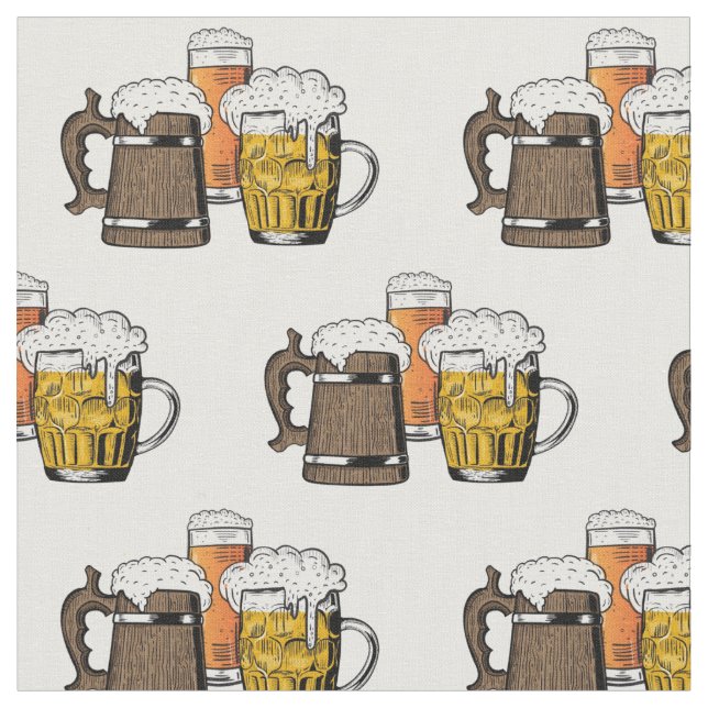 BIENERS | Three Beers Cheers | Fun Cartoon Stoff (Nahaufnahme)