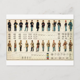 Bien's Zivile Kriegsuniformen (1895) Postkarte