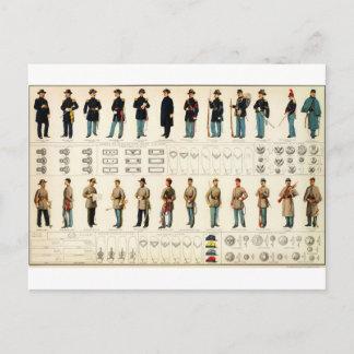 Bien's Zivile Kriegsuniformen (1895) Postkarte