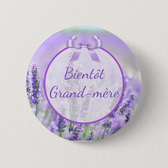 Bientôt Grand-mère Baby Showbutton Button (Vorderseite)