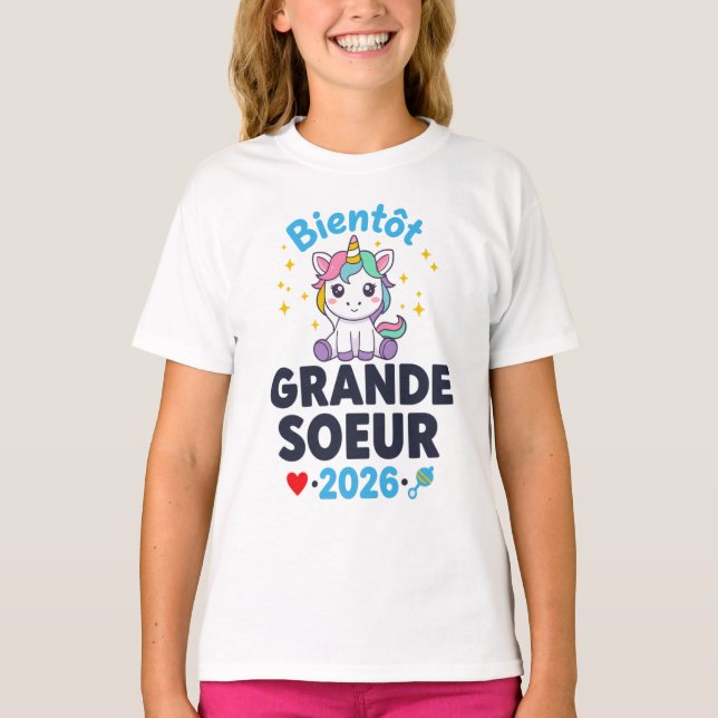 BIENTOT GRANDE SOEUR 2026 T-Shirt (Vorderseite)