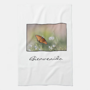 Bienvenido (willkommen) Königenschmetterling Handtuch