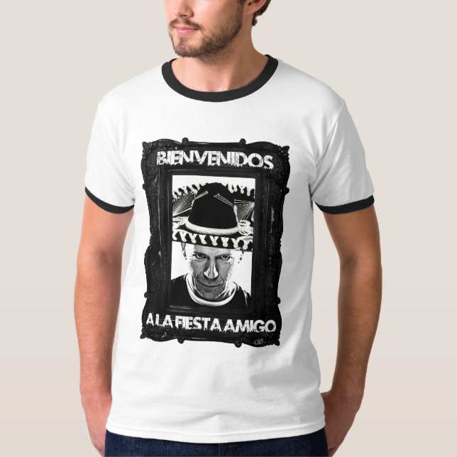 Bienvenidos ein La-Fiesta-Freund T-Shirt (Vorderseite)