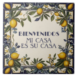 Bienvenidos Mi Casa Es Su Casa Lemons Welcome Sign Fliese