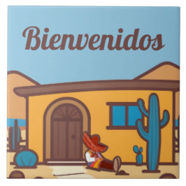  Bienvenidos Southwestern Adobe Home Welcome Sign Fliese