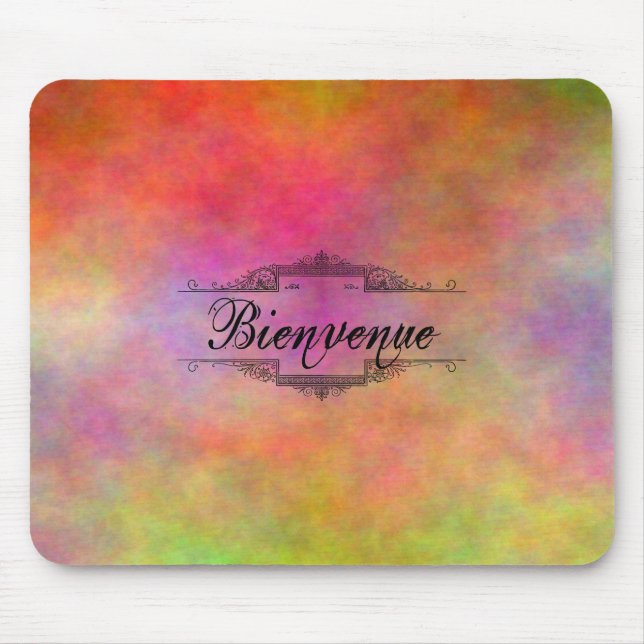 Bienvenue Colorful Mousepad (Vorne)