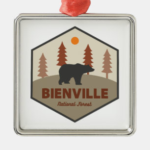Bienville National Forest Bear Ornament Aus Metall