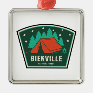 Bienville National Forest Camping Ornament Aus Metall