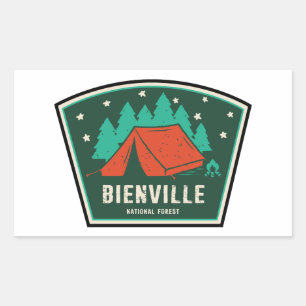 Bienville National Forest Camping Rechteckiger Aufkleber