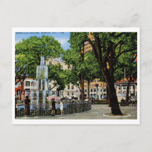 Bienville Sq., Mobile, AL Vintage Postkarte