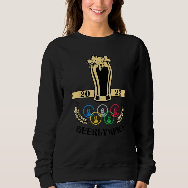 Bier 2022 Beerlympics USA Vintage Trinkteam Sweatshirt (Vorderseite)