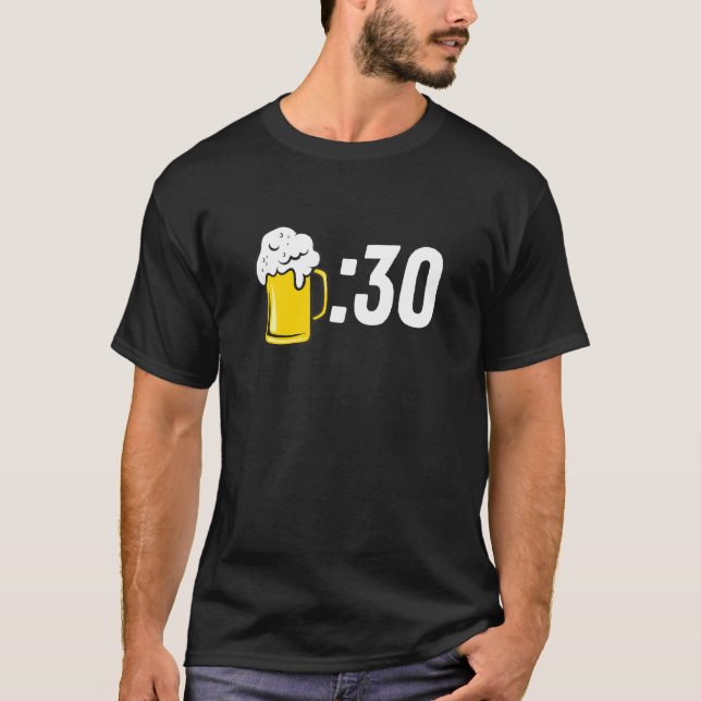 Bier 30 für Bier Drinker Trinken Alkohol Happy H T-Shirt (Vorderseite)