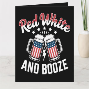 Bier 4. Juli, Patriotische Party Karte