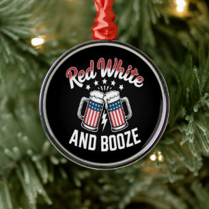 Bier 4. Juli, Patriotische Party Ornament Aus Metall