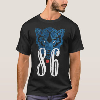 Bier 8.6 limitierte Auflage mit blauem Wolf&x27;s  T-Shirt