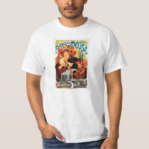 Bier Alphonse Mucha des Musen T-Shirt