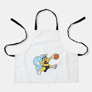 Bier als Basketballspieler mit Basketball Schürze