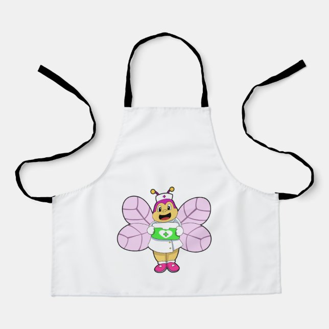 Bier als Krankenschwester mit First ait kit Schürze (Vorderseite)