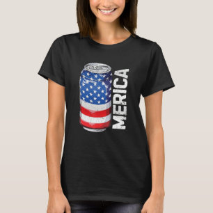 Bier American Flag 4. Juli Männer Frauen Merica U T-Shirt