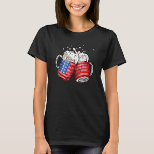 Bier American Flag 4. Juli T-Shirt