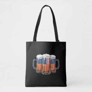 Bier Amerikanische Flagge 4. Juli Merica Trinken U