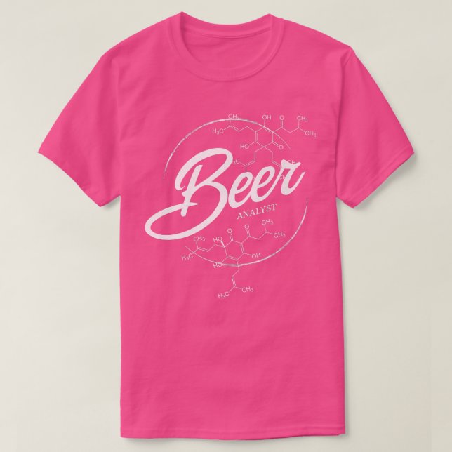 Bier-Analyst Lustiges Bier  T-Shirt (Design vorne)