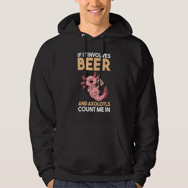 Bier Axolotl 1 Hoodie (Vorderseite)
