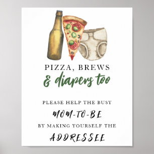 Bier-Babydusche - Hilfe für die Mama, die noch bes Poster