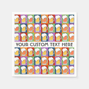 BIER Bar Pop Art individuelle Papierservietten