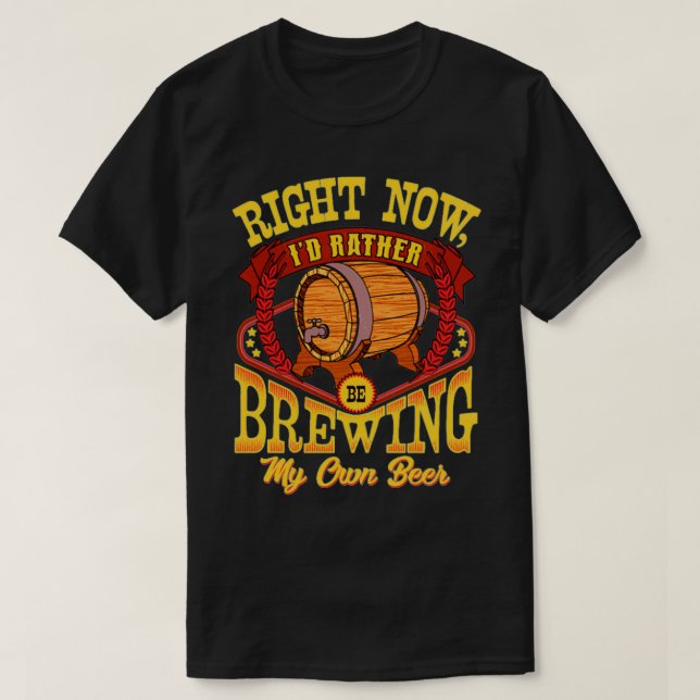 Bier Barrel Brewing Homebrew Brasserie Homebrewing T-Shirt (Design vorne)