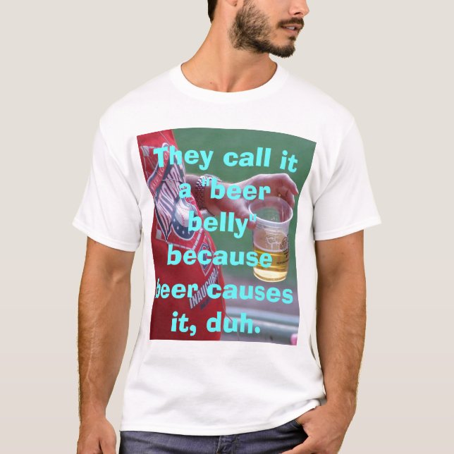 Bier-Bauch T-Shirt (Vorderseite)