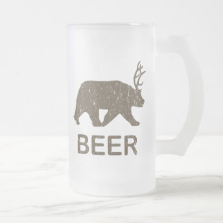 Bier Bear Deer Mattglas Bierglas