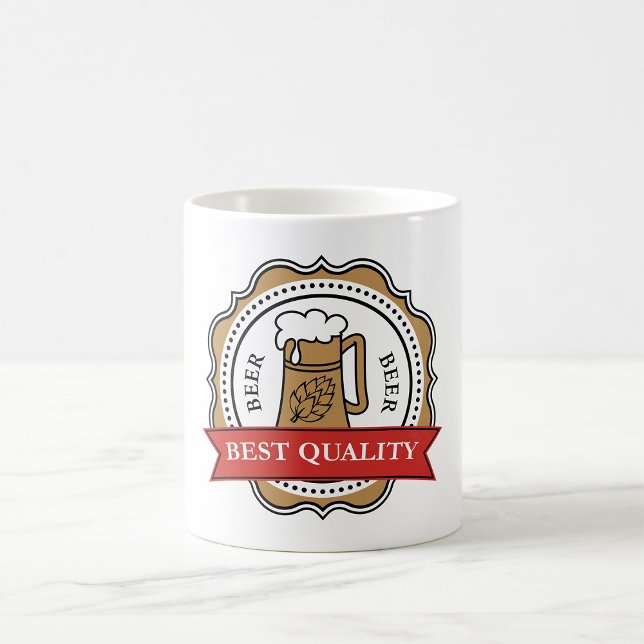 Bier Beste Qualität Abzeichen Kaffeetasse (Von Creator hochgeladen)