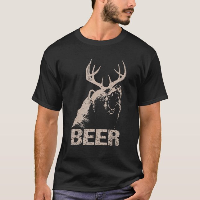 Bier Bier Bär Essential Junter Liebe Funny Me T-Shirt (Vorderseite)