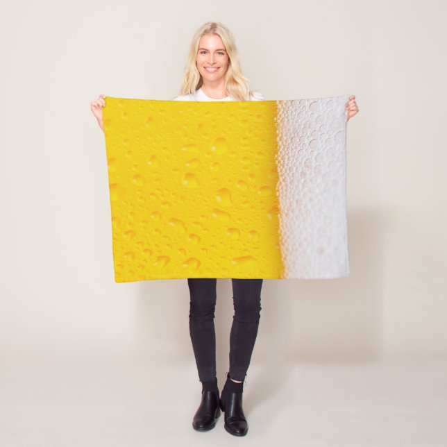 Bier/Bier Gestochen Fleecedecke (Beispiel)
