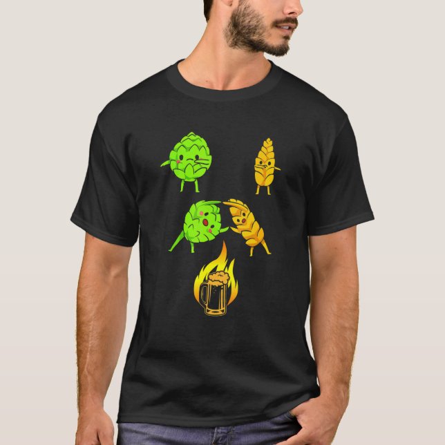 Bier Bier Hopfen Fusionsbier für Bier Drinker T-Shirt (Vorderseite)