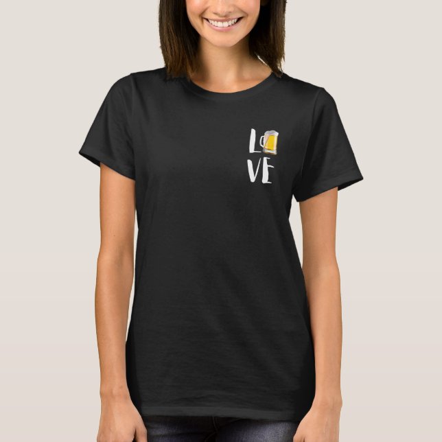 Bier Bier Hopfen T-Shirt (Vorderseite)