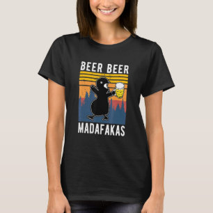 Bier Bier Madafakas Vintage Huhn Biertrinker P T-Shirt